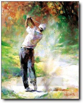 印象派 Painting - yxr0039 印象派スポーツ ゴルフ